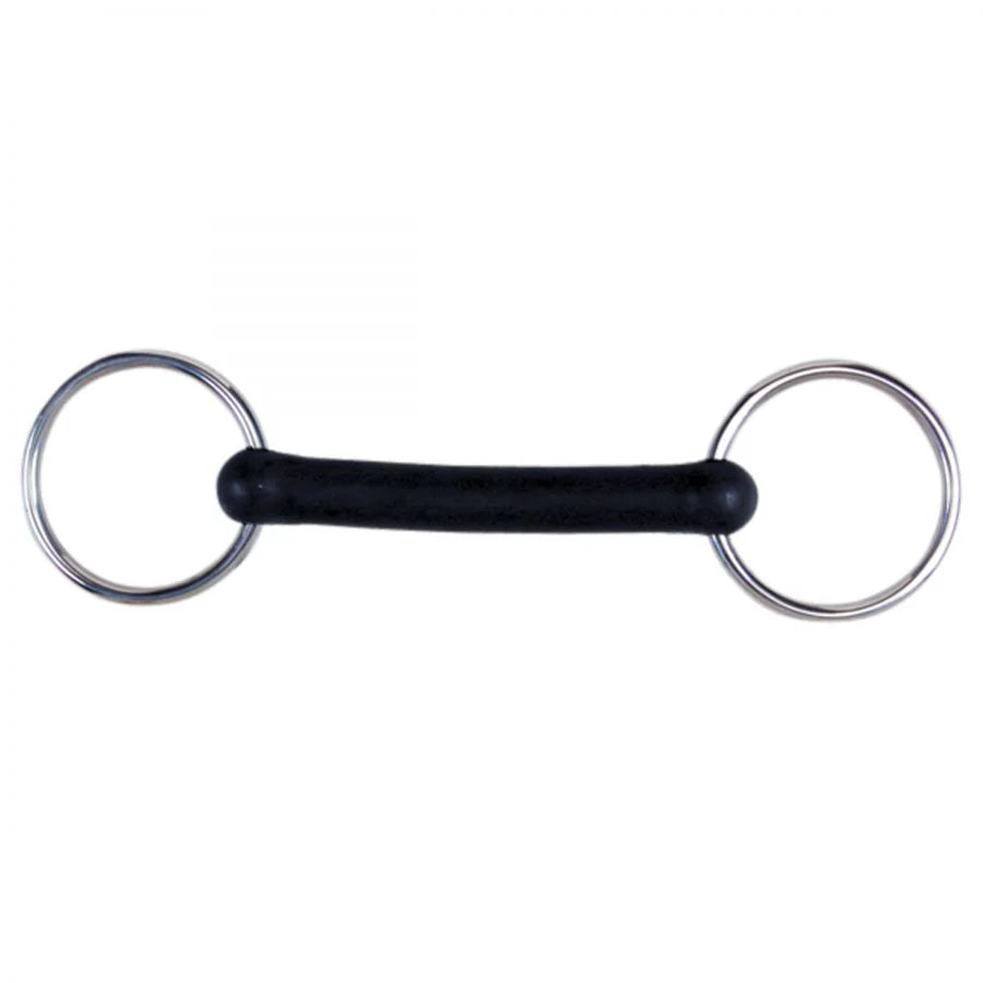 Flexi Rubber Mullen Mouth Loose Ring Snaffle 5"