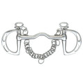 Korsteel Port Mouth Slotted Ring Kimblewick 5.5"